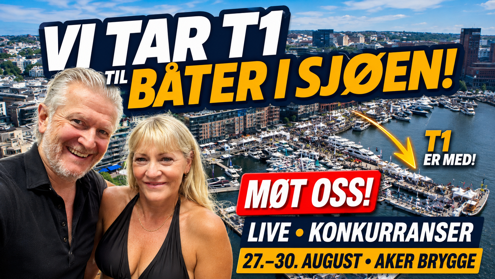 Møt oss 2 Til Sjøs og T1 på messen